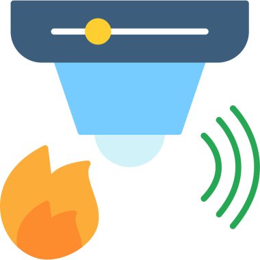 Ateş Ateş Ateş Simgesi düz stil