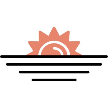 Güneş Simgesi Vektör illüstrasyonu