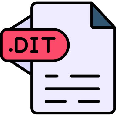 dosya biçimi simgesi, vektör illüstrasyonu