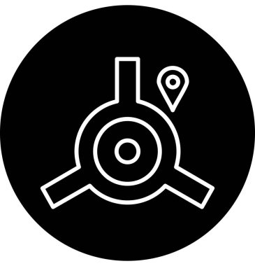 konum simgesi vektör illüstrasyonu