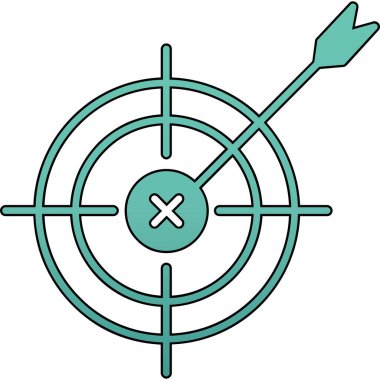 hedef simge vektör illüstrasyonu