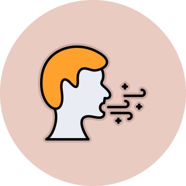 Kırmızı maskeli, sarı baloncuklu ve yıldızlı bir adamın vektör çizimi.