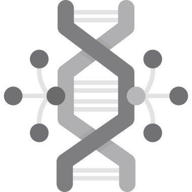 DNA molekülü vektör simgesi