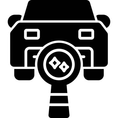 araba yıkama simgesi, basit vektör illüstrasyonu