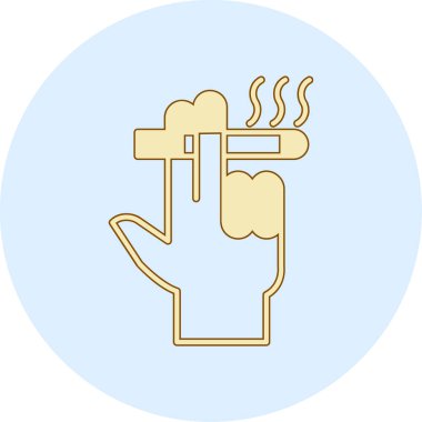 El ele sigara içme piposu