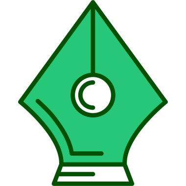 yeşil ve siyah simge