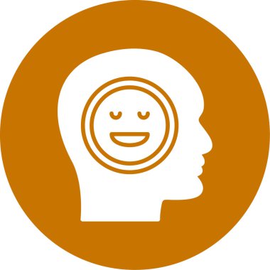 Gülümseyen ve mutlu bir insan kafası