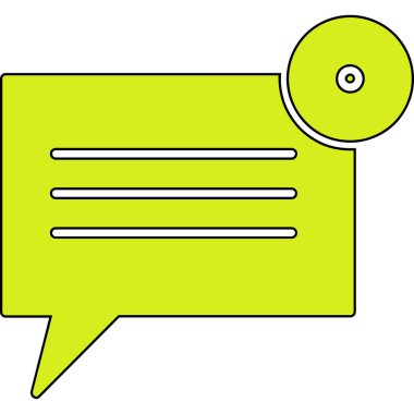 Sohbet simgesi vektör illüstrasyonu