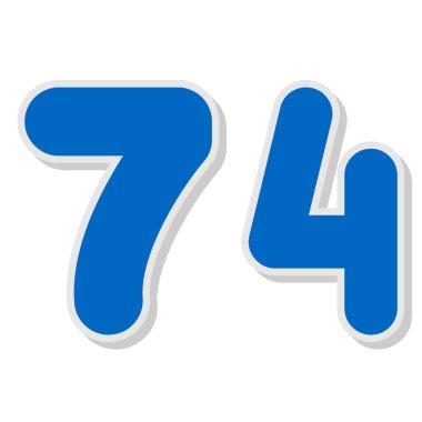 8 numaralı çıkartma tasarım elemanı. vektör