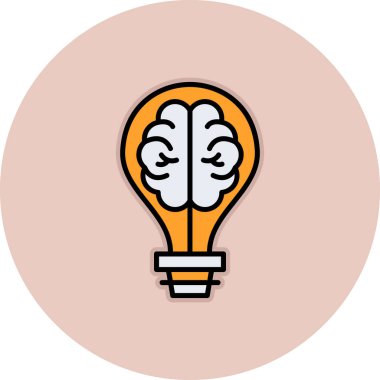 Fikir simgesi vektör illüstrasyonu