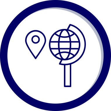 Harita işaretleyici vektör illüstrasyonuName