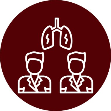 vektör ciğerleri simge illüstrasyonu