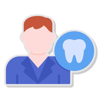 Diş. Web simgesi basit illüstrasyon