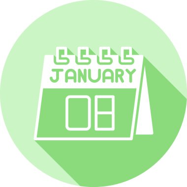 Takvim simgesi vektör illüstrasyonu