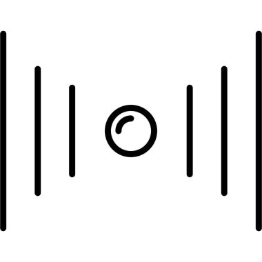 müzik çalar ikon vektör illüstrasyonu