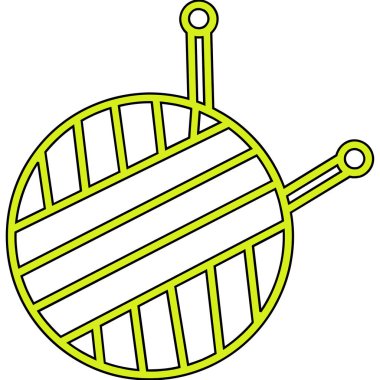 balon uçan balon simgesi taslak biçiminde