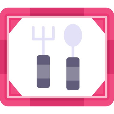 Barbekü. Web simgesi basit tasarım