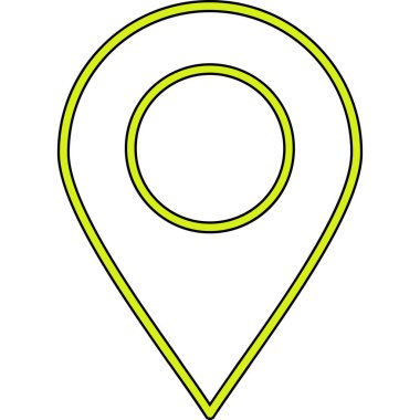 Harita işaretleyici. vektör illüstrasyonu.