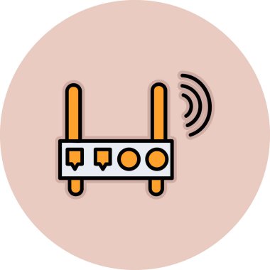 Modern bir simgenin vektör illüstrasyonu