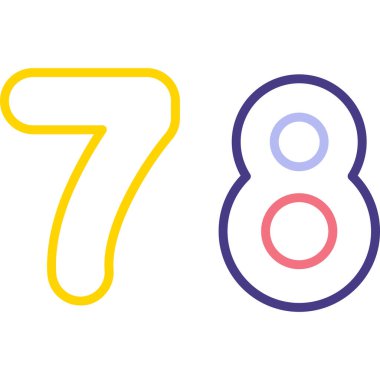 7 numaralı logo simgesi tasarımı