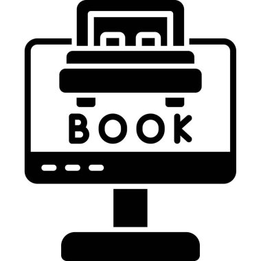 Kitap. Web simgesi basit illüstrasyon