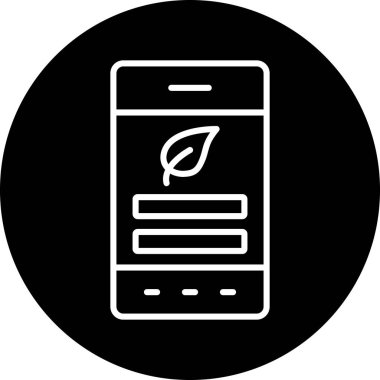 Cep telefonu. Web simgesi basit tasarım