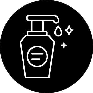 Bir şişe simgesinin vektör illüstrasyonu