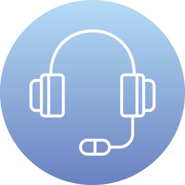 Kulaklık Vektörü Simgesi Tasarımı