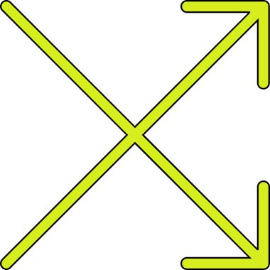 ok yönü konumu simgesi - taslak biçimi