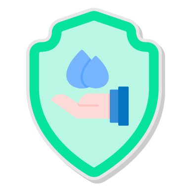 Su damlası. Basit resimleme