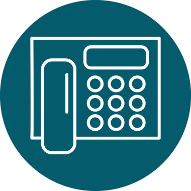 Vektör telefon simgesi illüstrasyonu