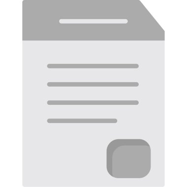 belge dosya simgesi vektör illüstrasyonu