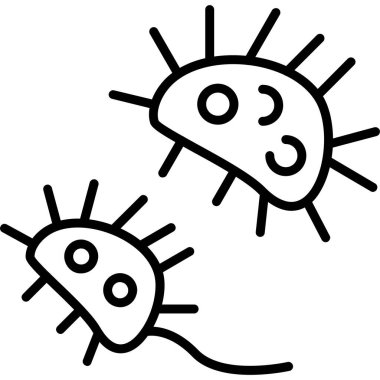 bakteri mikrop simgesi, özet biçimi