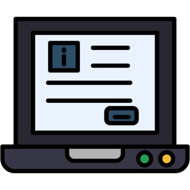 bilgisayar ekranı vektör simgesi