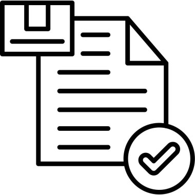 kontrol listesi belge vektörü simgesi