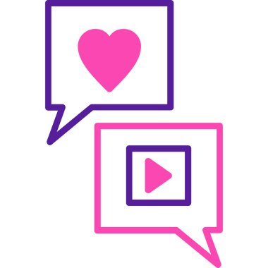 Aşk simgesinin vektör illüstrasyonu