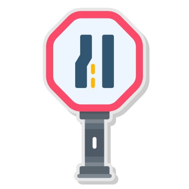 park lambası simgesi doldurulmuş dış hat biçiminde