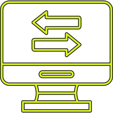 vektör illüstrasyonu, ok simgesi tasarımı