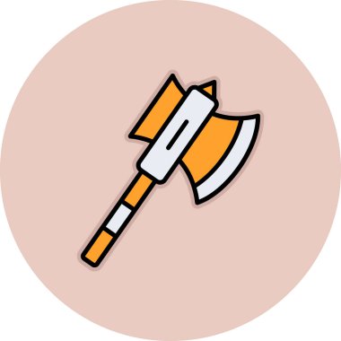 Balta simgesinin vektör illüstrasyonu