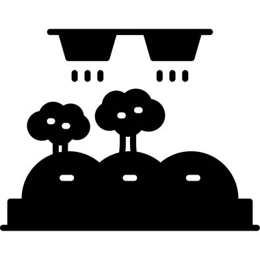 Bir ağaç simgesinin vektör illüstrasyonu