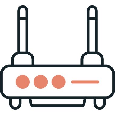 Yönlendirici simgesinin vektör illüstrasyonu