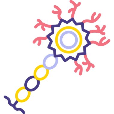 Virüs bakteri simgesi, basit tasarım