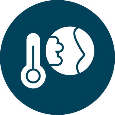 Termometre. Web simgesi basit tasarım