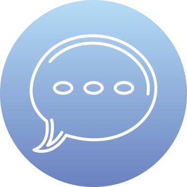 Bir konuşma balonunun vektör çizimi