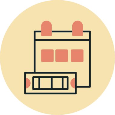 Modern simgenin vektör illüstrasyonu