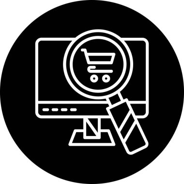 vektör Arama Simgesi illüstrasyonu