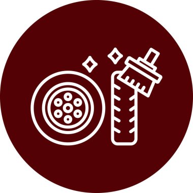 Tıbbi test simgesinin gösterimi