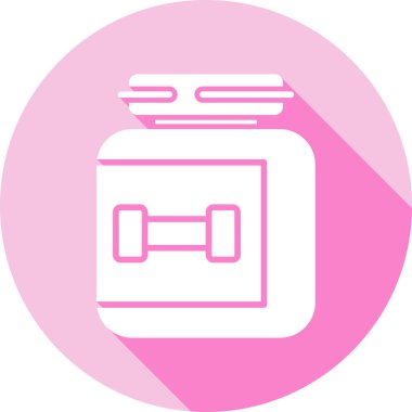 Bir hapın modern simgesinin vektör çizimi