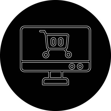 Satış simgesi için vektör lcd izleyici