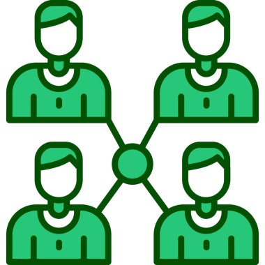 İnsan simgesinin vektör illüstrasyonu